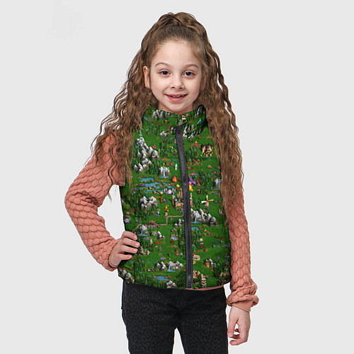 Детский жилет Герои 3 Карта Сопряжения / 3D-Светло-серый – фото 3