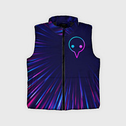Детский жилет Evangelion neon blast lines, цвет: 3D-черный
