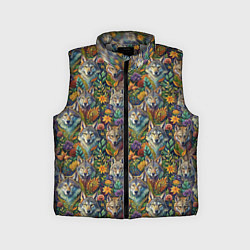 Детский жилет Волчий паттерн