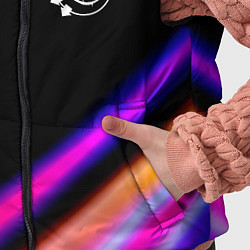 Детский жилет Blink 182 neon rock lights, цвет: 3D-черный — фото 2