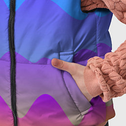 Детский жилет Волнистые линии с эффектом, цвет: 3D-черный — фото 2