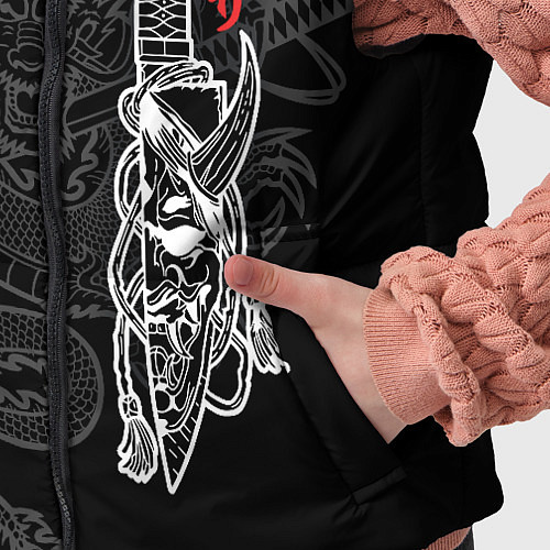 Детский жилет Хання на японском ноже / 3D-Красный – фото 5