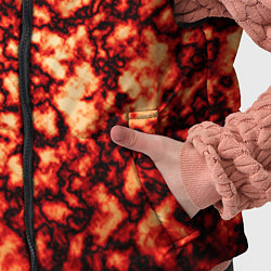 Детский жилет Узор огня, цвет: 3D-черный — фото 2