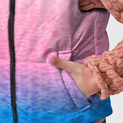 Детский жилет Tie-dye color gradient: pink-blue, цвет: 3D-светло-серый — фото 2