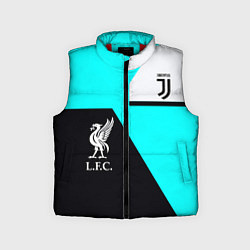 Детский жилет Juventus x Liverpool geometry, цвет: 3D-красный