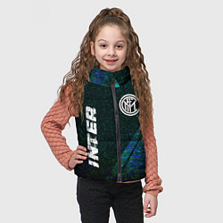 Детский жилет Inter glitch blue, цвет: 3D-черный — фото 2