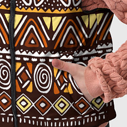 Детский жилет Африканский традиционный орнамент, цвет: 3D-черный — фото 2