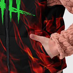 Детский жилет Dead by daylight fire steel, цвет: 3D-красный — фото 2