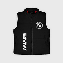 Детский жилет BMW logo white auto, цвет: 3D-красный