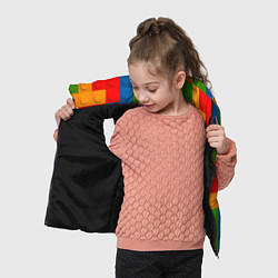 Детский жилет Блоки цветового конструктора, цвет: 3D-черный — фото 2
