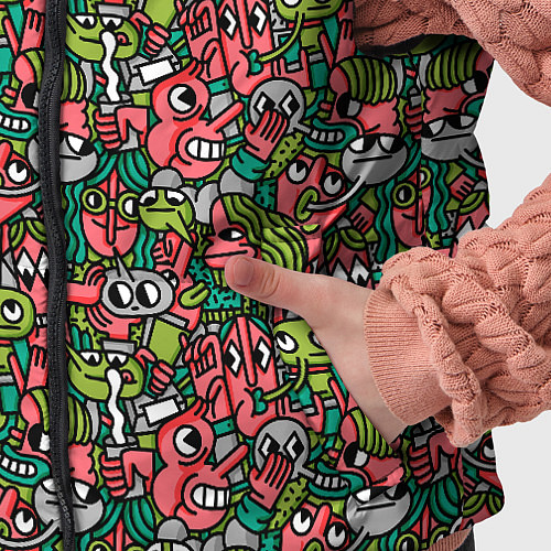 Детский жилет Человечки с длинными носами / 3D-Красный – фото 5