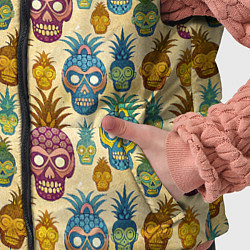 Детский жилет Обезьяна ананас, цвет: 3D-светло-серый — фото 2