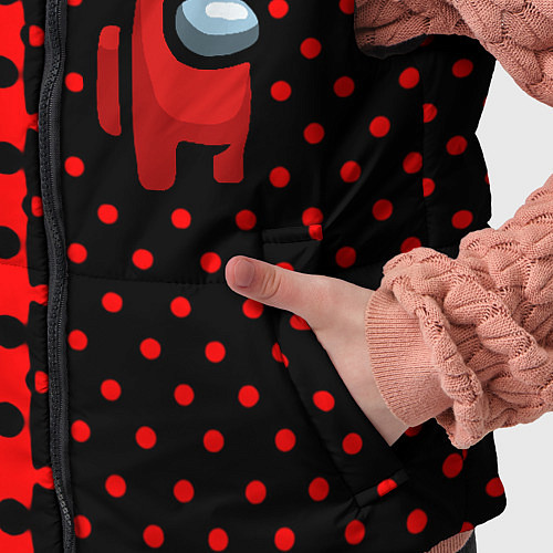 Детский жилет Among us geometry dot / 3D-Красный – фото 5
