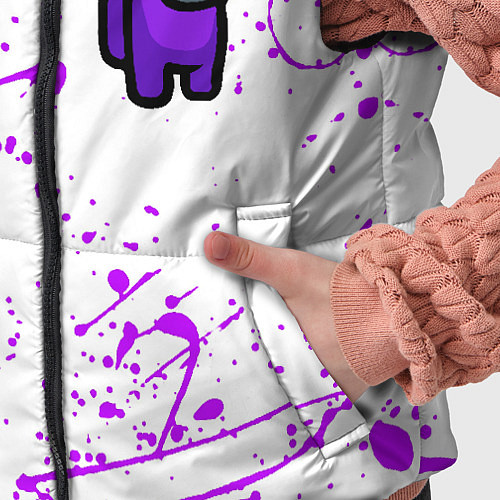 Детский жилет Among us neon colors game / 3D-Красный – фото 5