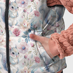 Детский жилет Бельчонок в цветах, цвет: 3D-красный — фото 2