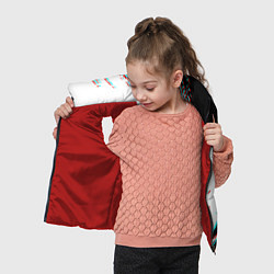 Детский жилет Linkin park краски глитч, цвет: 3D-красный — фото 2