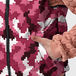 Детский жилет Розовые пиксели камуфляж, цвет: 3D-красный — фото 2