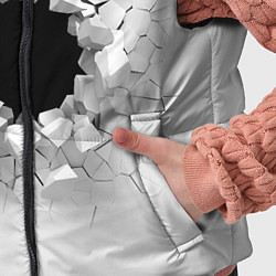 Детский жилет Взрыв стены изнутри, цвет: 3D-светло-серый — фото 2