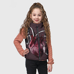 Детский жилет Увядшее сердце, цвет: 3D-светло-серый — фото 2