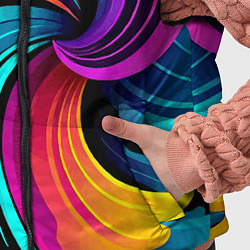 Детский жилет Яркая красочная абстракция - нейроарт, цвет: 3D-черный — фото 2