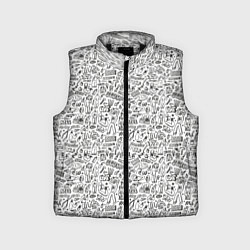 Детский жилет Дудл граффити рэперское - паттерн