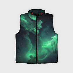 Детский жилет Зелёная космическая туманность