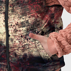 Детский жилет Мокрая бумага ретро гранж текстура грязная, цвет: 3D-красный — фото 2