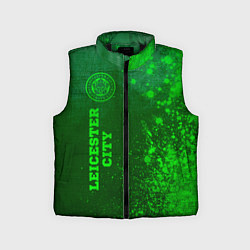 Детский жилет Leicester City - green gradient по-вертикали