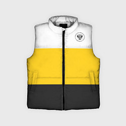 Детский жилет Сокрушу пред ним врагов его герб черный