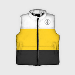 Детский жилет Сокрушу пред Ним врагов Его НИКА черная Патриоты, цвет: 3D-черный