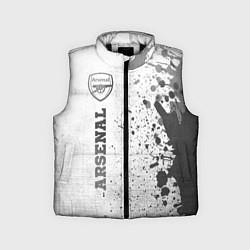 Детский жилет Arsenal - white gradient по-вертикали, цвет: 3D-черный