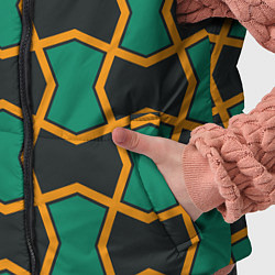 Детский жилет Геометрический узор желто-зеленый, цвет: 3D-светло-серый — фото 2