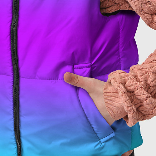 Детский жилет Градиент текстура неоновая / 3D-Красный – фото 5