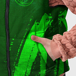 Детский жилет Porto - green gradient вертикально, цвет: 3D-черный — фото 2