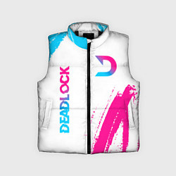 Детский жилет Deadlock neon gradient style вертикально, цвет: 3D-черный