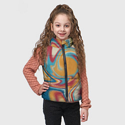 Детский жилет Абстракция цветные вихри, цвет: 3D-красный — фото 2