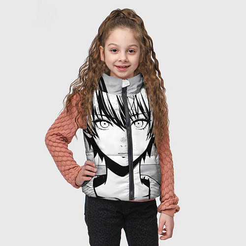 Детский жилет A boy manga / 3D-Светло-серый – фото 3