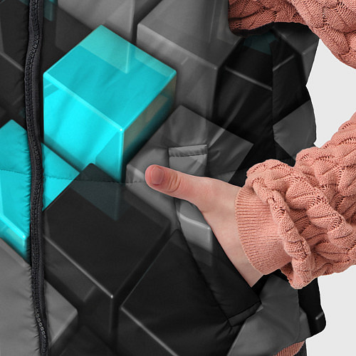 Детский жилет Абстрактные кубы / 3D-Красный – фото 5