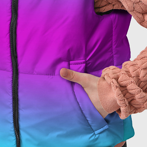 Детский жилет Градиент неоновые цвета / 3D-Красный – фото 5