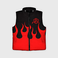 Детский жилет Linkin park logo fire