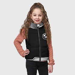 Детский жилет BMW авто текстура, цвет: 3D-светло-серый — фото 2