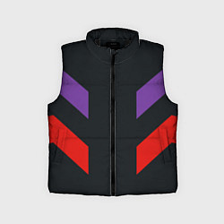 Детский жилет Ретро текстура 90-х спортивная, цвет: 3D-черный