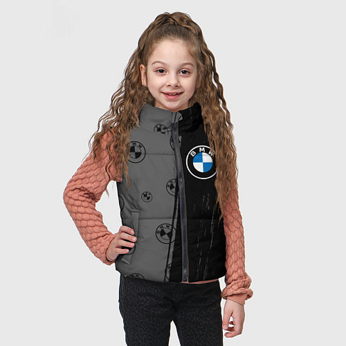 Детский жилет Bmw performance Темный / 3D-Светло-серый – фото 3
