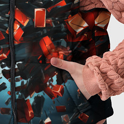 Детский жилет Геометрический взрыв пластин, цвет: 3D-черный — фото 2