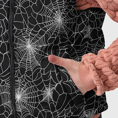 Детский жилет Паутина - паттерн / 3D-Красный – фото 5