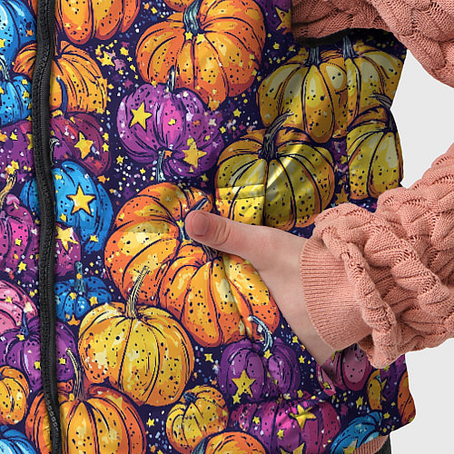 Детский жилет Тыквенный урожай / 3D-Красный – фото 5