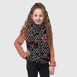 Детский жилет Mercedes benz броня текстура, цвет: 3D-красный — фото 2