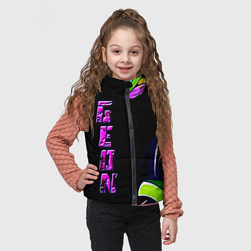 Детский жилет Geon Enduro graffitti / 3D-Светло-серый – фото 3