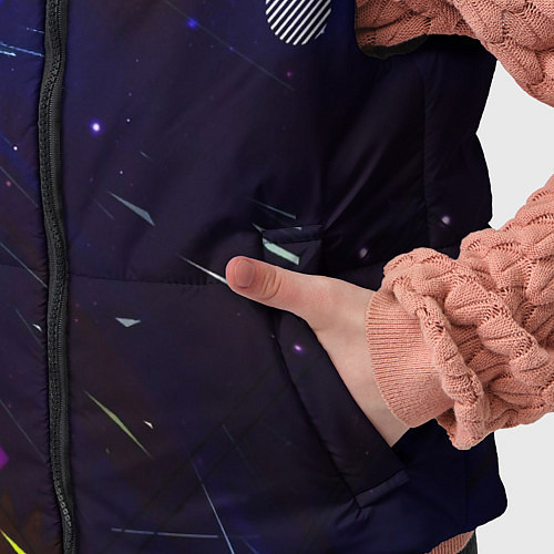 Детский жилет Космическая геометрия / 3D-Красный – фото 5