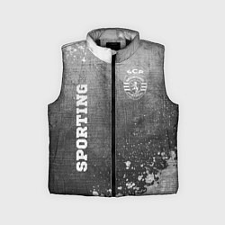 Детский жилет Sporting - grey gradient вертикально, цвет: 3D-черный